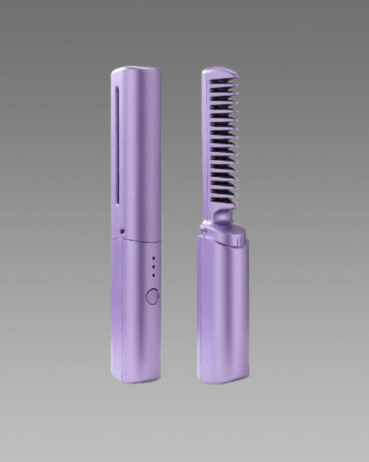 Meneflix Cordless Portable Mini Hair Straightener Comb