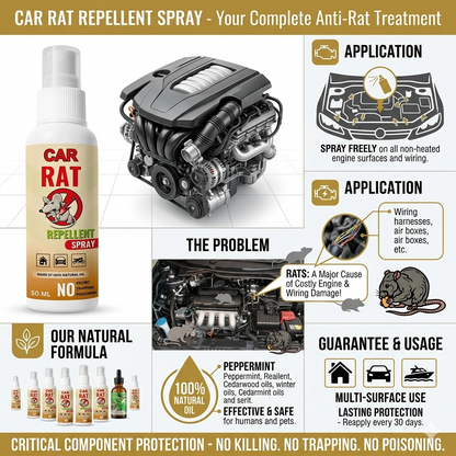 Car Rat Repellent Spray ( Pack of 2 ) - 50% OFF!!