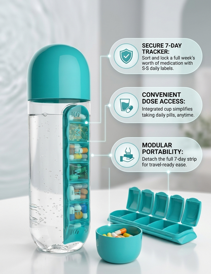 HydroPill Smart Bottle™ | Medicine Organizer - 50% OFF!