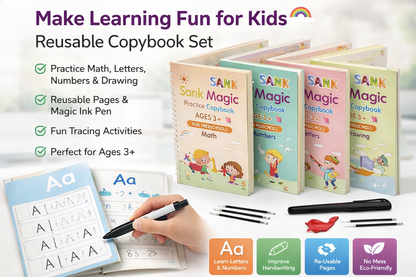 Kids Magic Practice Book | With Pen & Refills - 50% OFF!